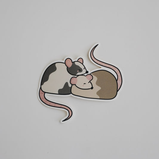 rats cudding sticker