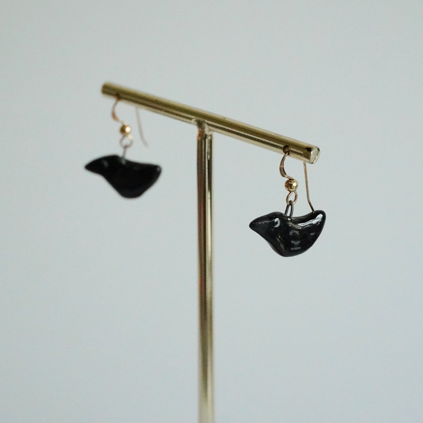 crow earrings