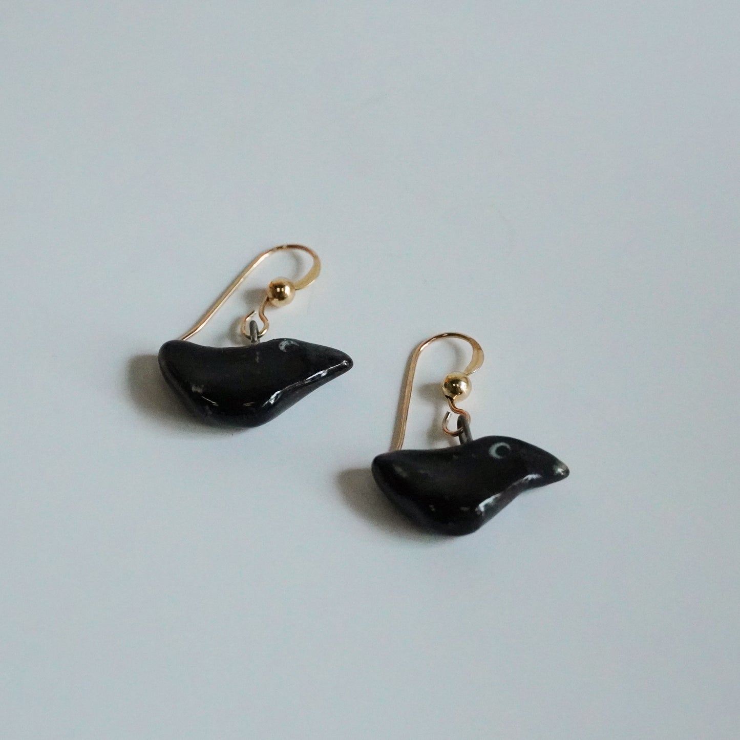 crow earrings