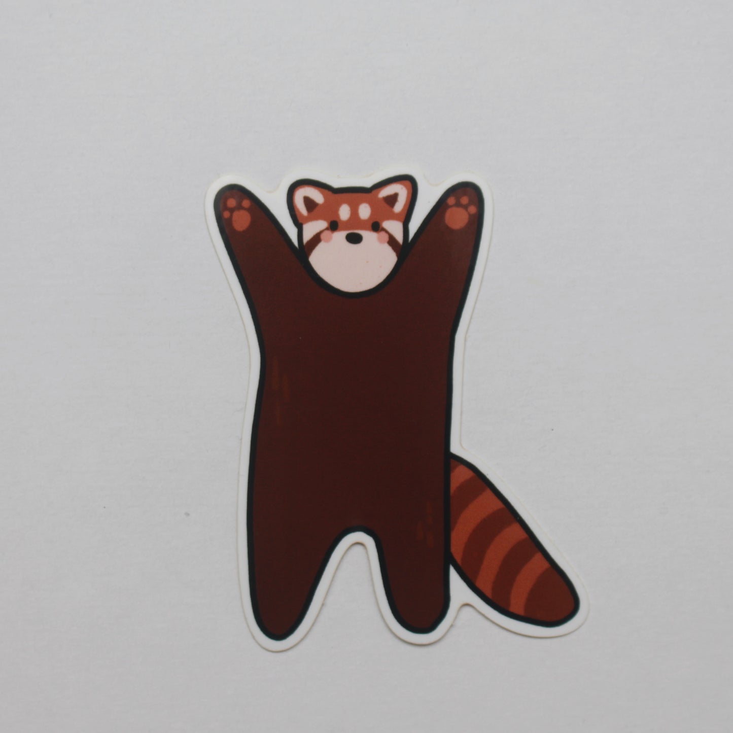 standing red panda sticker