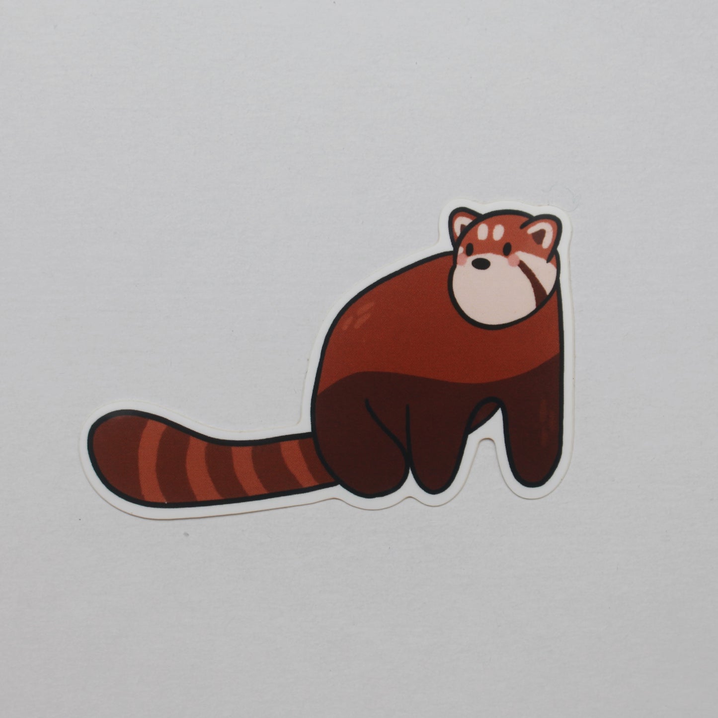 chunky red panda sticker