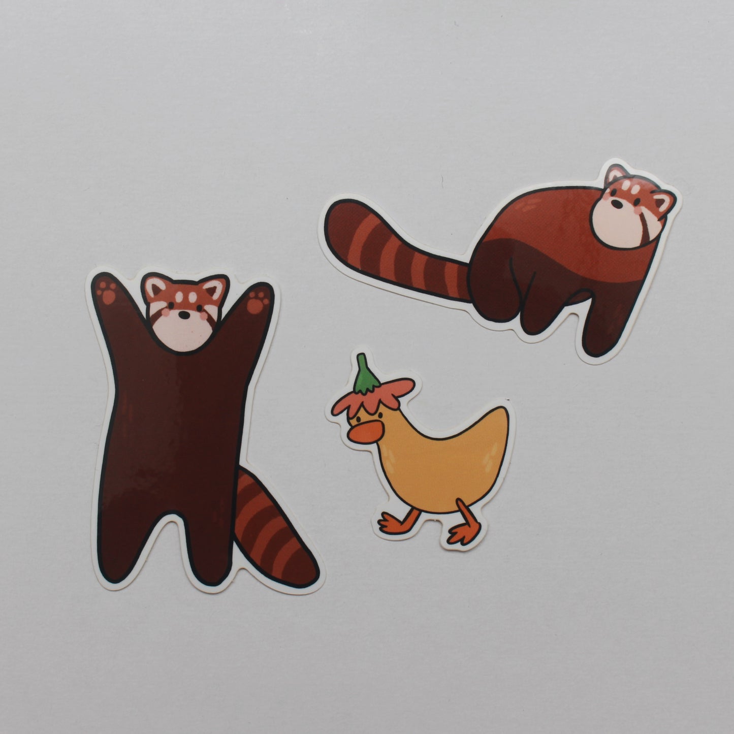 chunky red panda sticker